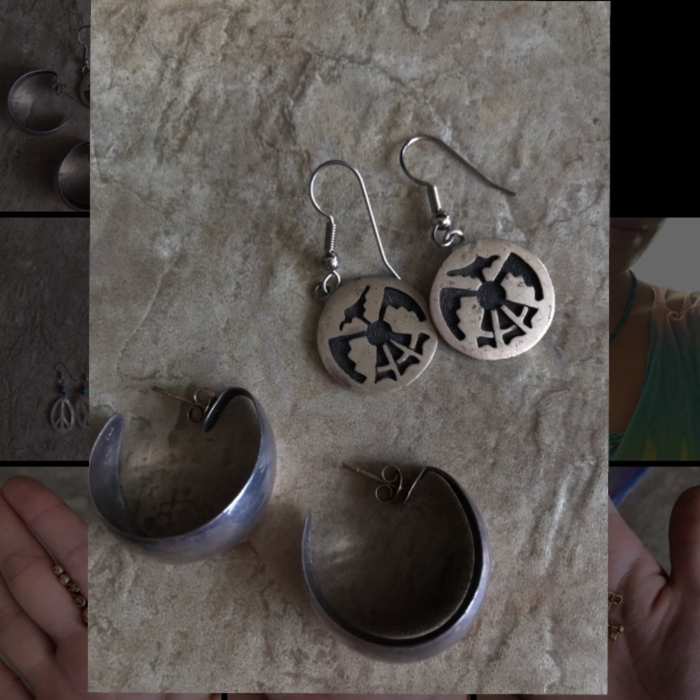 Sterling silver earring set